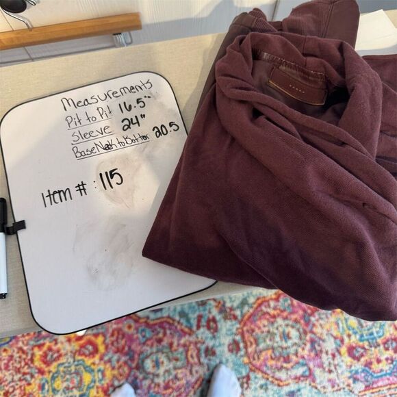 BLANKNYC Women's Burgundy Faux Leather Jacket Size S Asymmetrical Front - Picture 7 of 7